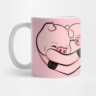 cute, funny and loving piggies Mug